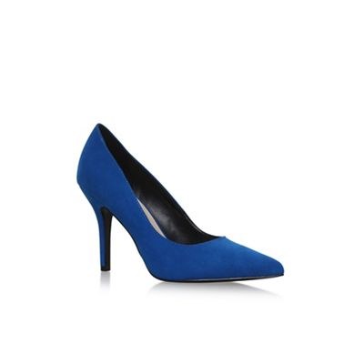 Blue flagship high heel court shoes
